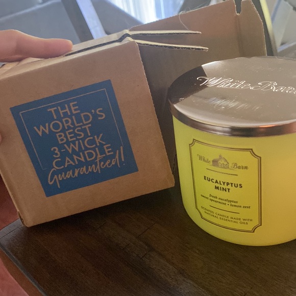 White Barn Eucalyptus Mint Candle - Picture 4 of 6